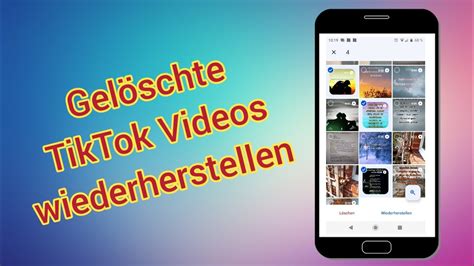 gelöschte tiktoks wiederherstellen|[Beantwortet] Wie kann man gelöschte TikTok